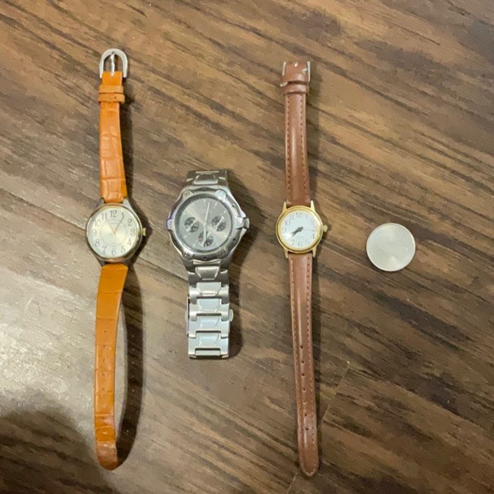 three used watches